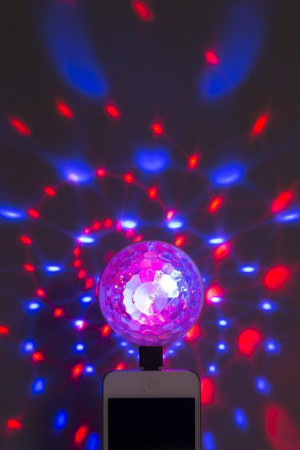 Проектор Двойной диско-шар 7 см., RGB, 4 коннектора для подключения, Luazon Lighting (5254650)