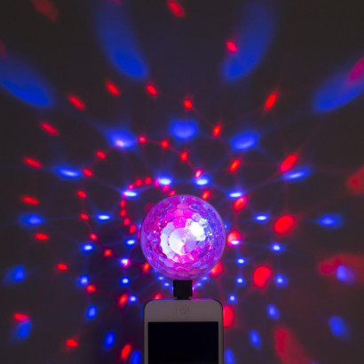Проектор Двойной диско-шар 7 см., RGB, 4 коннектора для подключения, Luazon Lighting (5254650)