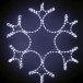 Светодиодная фигура Снежинка Ажурная 55 см., холодно белый свечение, IP54, LTC (LC-13035)