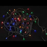 Светодиодная нить 6 м., 220V, 60 разноцветных LED ламп, контроллер, черный провод, Winner Light (m.01.5B.60-)