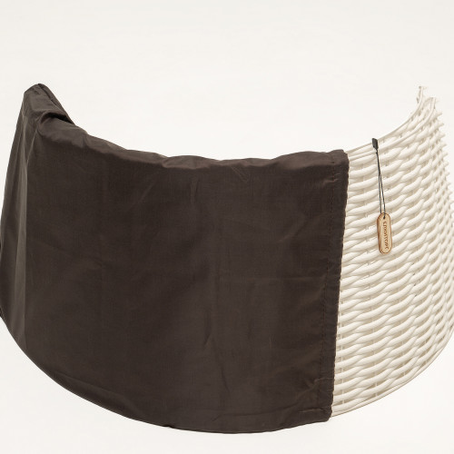 Корзина под елку Премиум Царская лоза 65*48*30 см., разборная, белый, ЕлкиТорг (65-220)