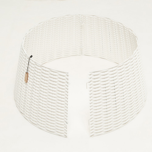 Корзина под елку Премиум Царская лоза 65*48*30 см., разборная, белый, ЕлкиТорг (65-220)