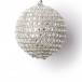 Винтажный стеклянный шар Зеркальный хоровод 8 см., серебро, 1 шт., Karlsbach (13955)