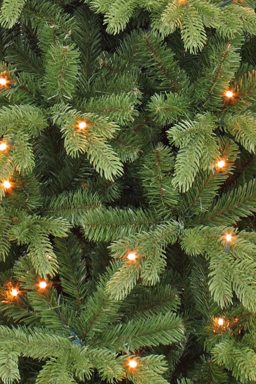 Елка Шервуд Премиум стройная с лампами 260 см., 360 LED ламп, Литая хвоя+Пвх, Triumph Tree (73150)