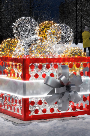 Светодиодная инсталляция Набор ёлочных игрушек 1.32 м., Conso (OPR-006-1001)