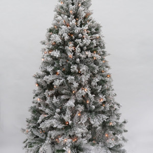 Ель Атлантида заснеженная 215 см., 264 LED ламп, ПВХ, Black Box (74363)