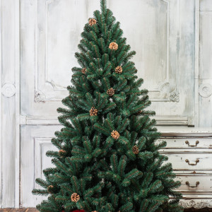 Искусственная елка Лапландия с шишками 120 см., мягкая хвоя, ЕлкиТорг (12120)