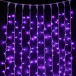 Светодиодный занавес 3*1 м., 350 разноцветных LED ламп, 24В., каучуковый белый провод, IP65, (AUG350-8-1EPRGB)