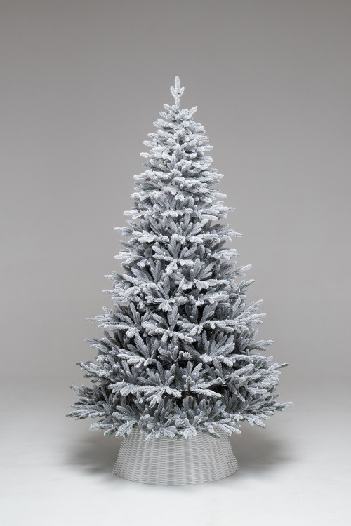 Искусственная елка Хеймдалль заснеженная 150 см., 100% литая хвоя, с холодными белыми Led лампами, ЕлкиТорг (236150)