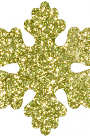 Снежинка из пенофлекса Облачко 300 мм., золото, ПромЕлка (CO-300GOLD)