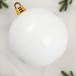 Шар пластиковый глянцевый 300 мм., белый, ЕлкиТорг (150708)