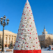 Уличная каркасная елка Уральская Люкс 8 м., ПВХ, белая, ЕлкиТорг (300800)