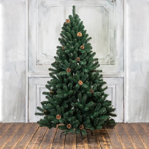 Искусственная елка Лапландия с шишками 150 см., мягкая хвоя, ЕлкиТорг (12150)