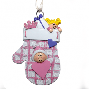 Украшение &quot;Варежка&quot; цвет розовый,11*7*2 см. (PO1146)