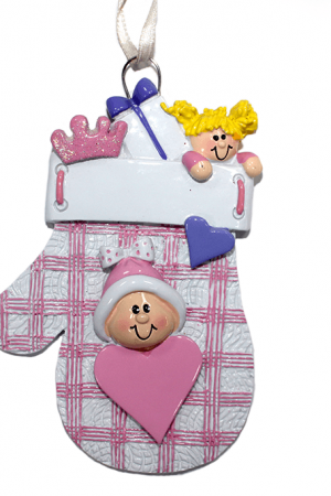 Украшение &quot;Варежка&quot; цвет розовый,11*7*2 см. (PO1146)