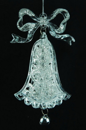 Украшение &quot;Колокольчик&quot; серебряного цвета,12 см. (150025)