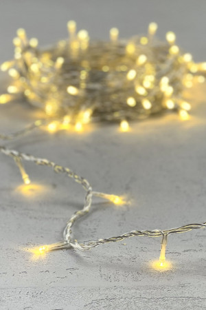 Светодиодная нить 100 шампань LED ламп, 10 м., 24В., прозрачный провод ПВХ, Beauty Led (PST100-10-1CH)