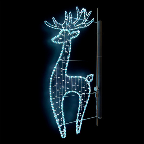 Светодиодная консоль Олень в Профиль 90*240 см, холодный белый, LTC, (LC-13406)