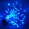 Светодиодная нить с мерцанием 10 м., 220V, 100 синих LED ламп, прозрачный ПВХ провод, Rich LED (RL-S10CF-220V-T/B)