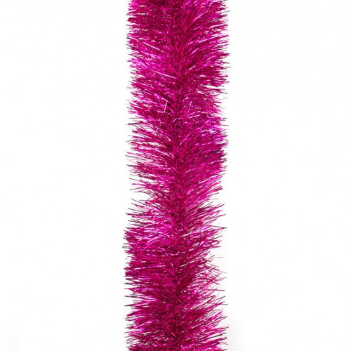 Мишура цвет розовый, диаметр 50 мм., длина 2 м., ЕлкиТорг (M50pink)