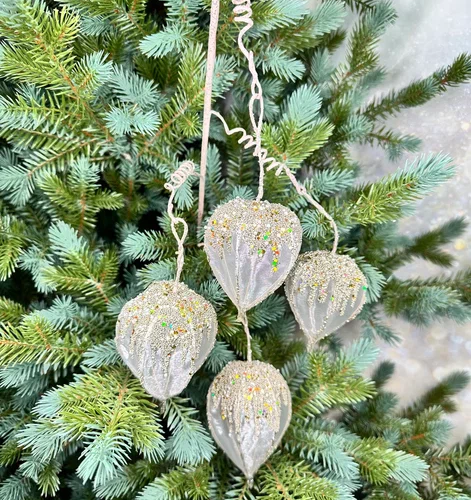 Ветвь Физалис шампань 69 см., 1 шт., Christmas DeLuxe (86672)
