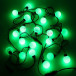 Светодиодная гирлянда Шарики, 5 м., 20 зеленых LED ламп 40 мм, 220V, черный ПВХ, Beauty Led (HB20-11-2G)