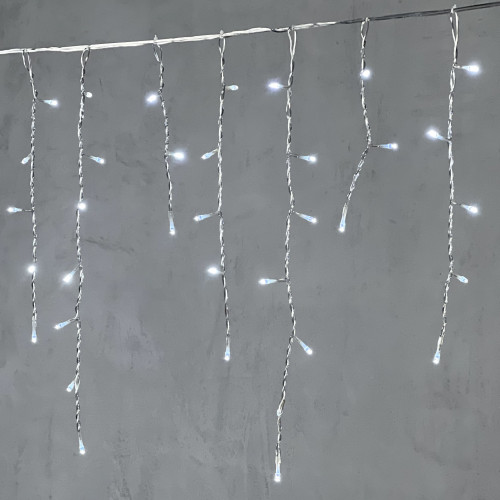 Светодиодная бахрома 3,1*0,5 м., 150 белых LED ламп, прозрачный провод ПВХ, LTC (PIL150-10-2W)