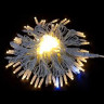 Светодиодная нить с мерцающим диодом 10 м., 220V, 100 теплых белых LED ламп, белый каучук, соединяемая, Winner Light (ww.01.7w.100+)