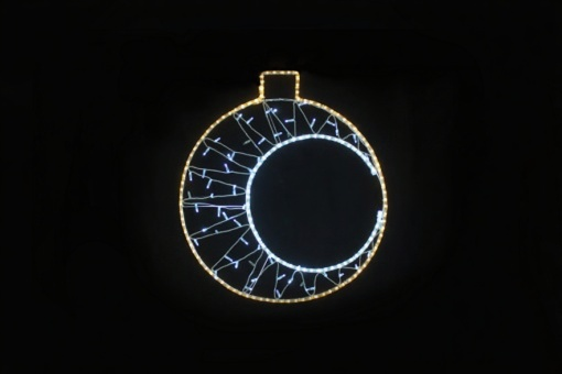 Светодиодная фигура Шар Орион 53*60 см., 24В, Тёплый белый/Белый, TeamProf (960217)