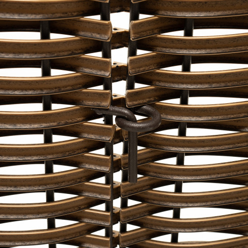 Корзина под елку Премиум Царская Лоза 65*48*30 см., разборная, лесной орех, ЕлкиТорг (65-222)