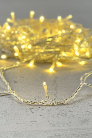 Светодиодная нить 100 шампань LED ламп с мерцанием, 10 м., 24В., прозрачный провод ПВХ, Beauty Led (PST100BL-10-1CH)