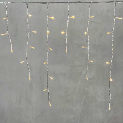 Светодиодная бахрома 3,1*0,5 м., 150 теплых белых LED ламп, прозрачный провод ПВХ, LTC (PIL150-10-2WW)