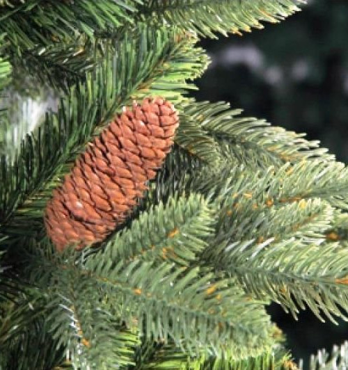 Искусственная ель Московская с шишками 150 см., литая хвоя+пвх, Max Christmas (ЕМС15)