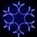 Светодиодная фигура Снежинка Ажурная 55 см., синего свечения, IP54, LTC (LC-13038)