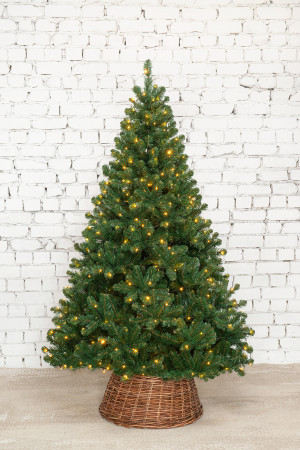 Искусственная елка Звездная 270 см., 770 мульти+теплых белых LED ламп, мягкая хвоя, ЕлкиТорг (189270)