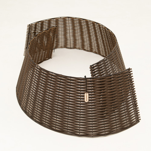 Корзина под елку Премиум Царская Лоза 87 см., разборная, лесной орех, ЕлкиТорг (87-222)