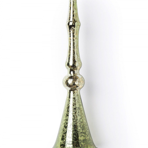 Винтажное стеклянное украшение Перезвон 20 см., шалфей, Karlsbach (14462/2)