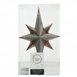 Елочная макушка Звезда Востока 255 мм., пластик, бронза, Kaemingk (029183)