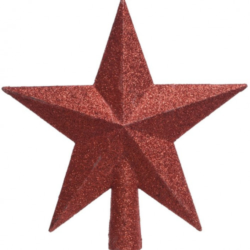 Елочная макушка Звезда кремлевская, пластик, 19 см, KAEMINGK (029542)
