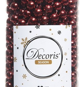 Пластиковые бусы Бисер 8 мм*10 м., бордовые, Kaemingk (000572)