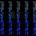 Светодиодная бахрома с эффектом бегущий огонь 2*1м., 24V, 320 LED ламп бело - синего цвета, прозрачный провод, Beauty Led (ESI320-SH10-1WB)