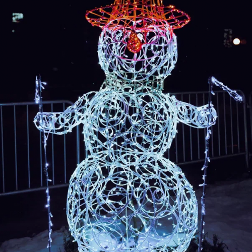 Светодиодная фигура Снеговик лыжник 180 см., Сад Радости (SR235)