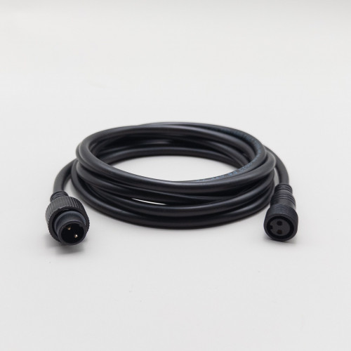 Соединитель 3 м. для бахромы, занавесов и нитей, 220В., провод черный каучук, IP65, LTC (LLS11-3M)