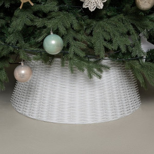 Корзина под елку Люкс Палермо 65 см., разборная, белый, ЕлкиТорг (65-223)