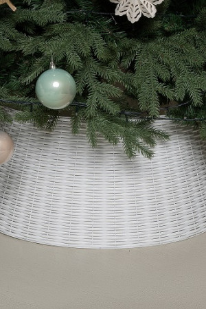 Корзина под елку Люкс Палермо 65 см., разборная, белый, ЕлкиТорг (65-223)