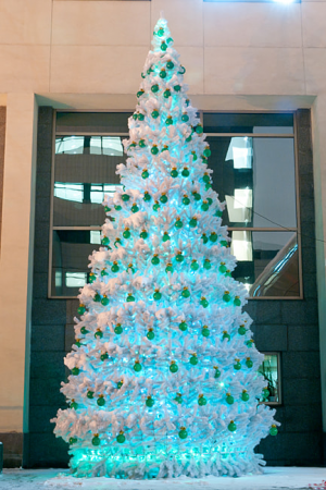 Уличная елка Уральская белая 26 м., каркасная, ПВХ, Green Trees (GT26URPVCW)