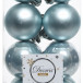 Набор пластиковых шаров Милена 40 мм, голубой туман, 16 шт, Kaemingk (021730)