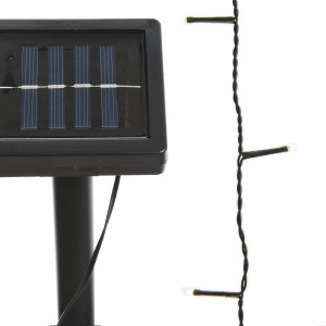 Светодиодная гирлянда на солнечной батарее 9.9 м., 100 теплых белых LED ламп, Kaemingk (494457)