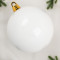 Шар пластиковый глянцевый 400 мм., белый, ЕлкиТорг (150805)