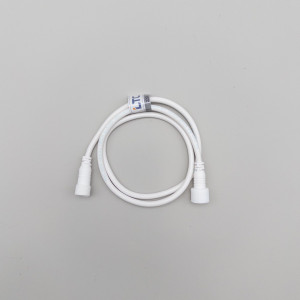 Соединитель 1 м. для бахромы, занавесов и нитей, 220В., провод белый каучук, IP65, LTC (LLS1M-8)